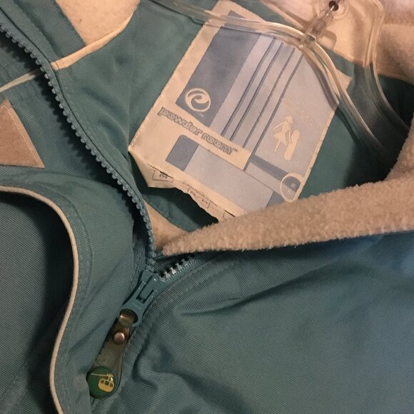 Retro Two Tone Blue Snowboarding Jacket - Picture 10 of 16